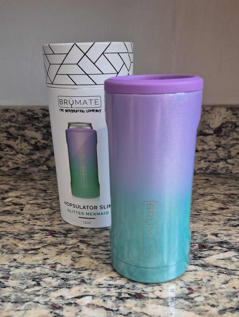 Brumate Hopsulator Slim In Glitter Mermaid